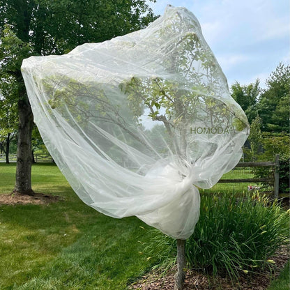 Fruit Tree Netting Cover with Zipper & Drawstring, 2 Packs 6ft x 6ft Insect Bird Barrier Netting for Garden Protection, Ultra Fine Mesh Garden Netting