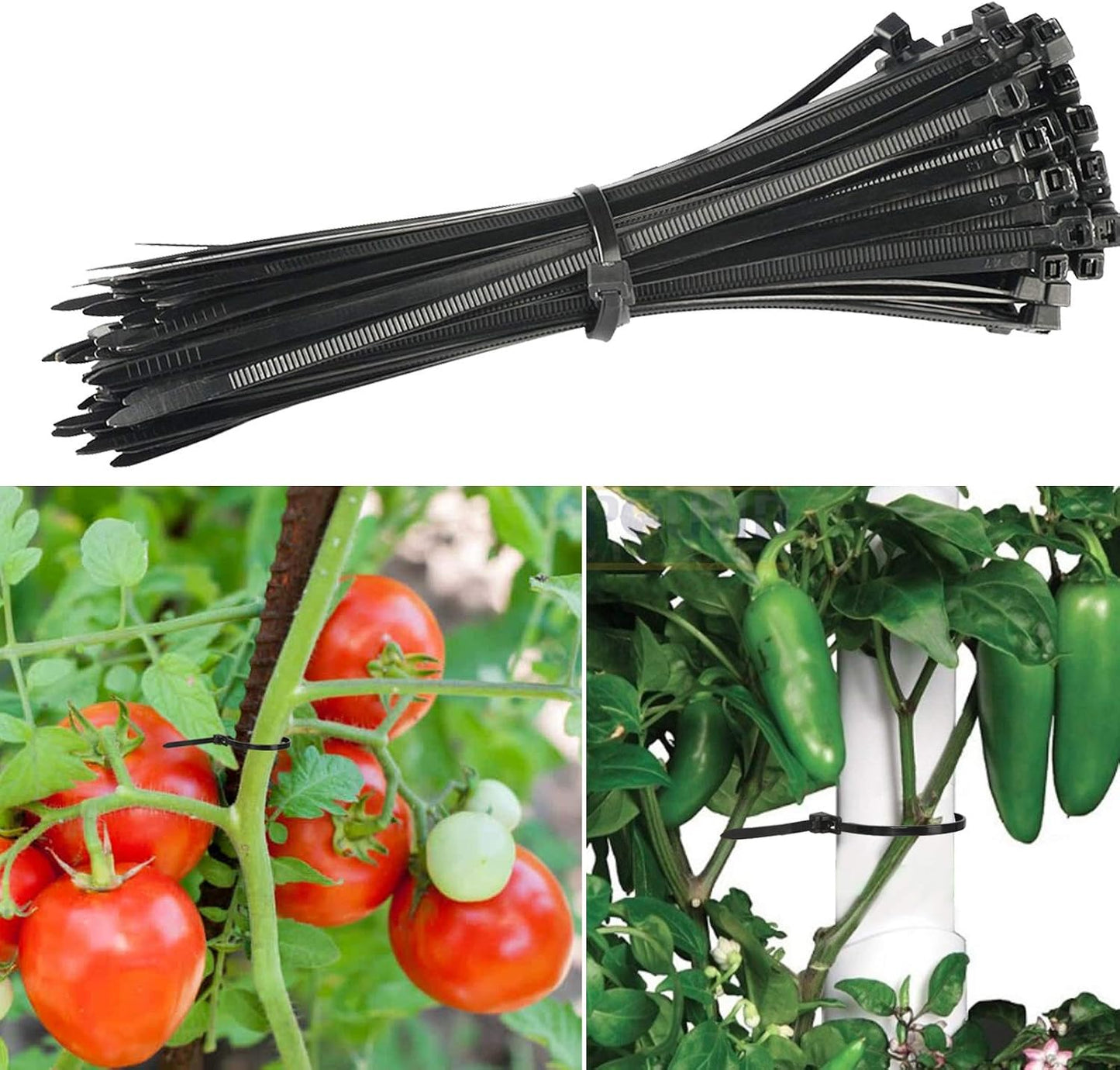 100Pcs 8Inch Heavy Duty Industrial Reusable Cable Wrap Ties