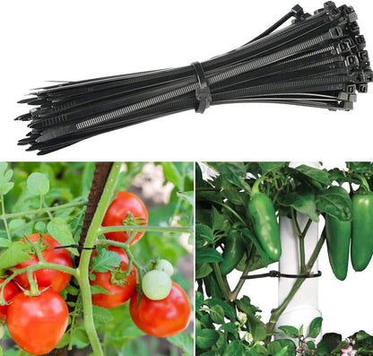 100Pcs 8Inch Heavy Duty Industrial Reusable Cable Wrap Ties