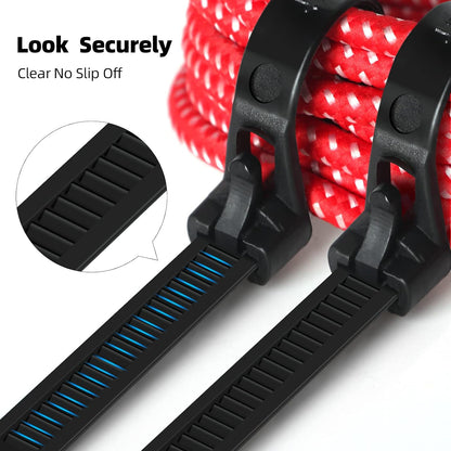 100Pcs 8Inch Heavy Duty Industrial Reusable Cable Wrap Ties