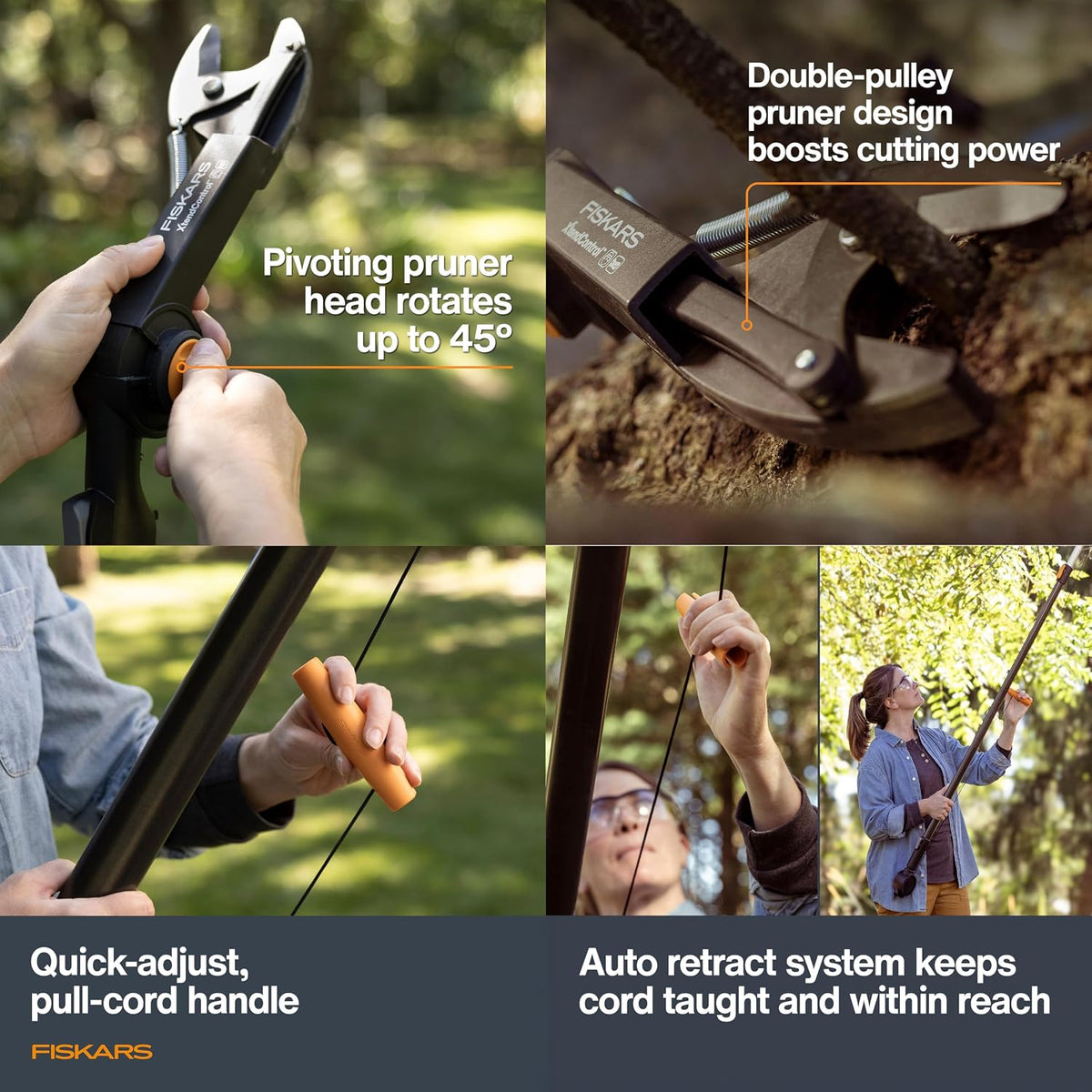 4-16 Ft XtendControl Extendable Pole Saw & Tree Pruner Modular Set