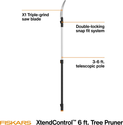 4-16 Ft XtendControl Extendable Pole Saw & Tree Pruner Modular Set