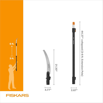 4-16 Ft XtendControl Extendable Pole Saw & Tree Pruner Modular Set