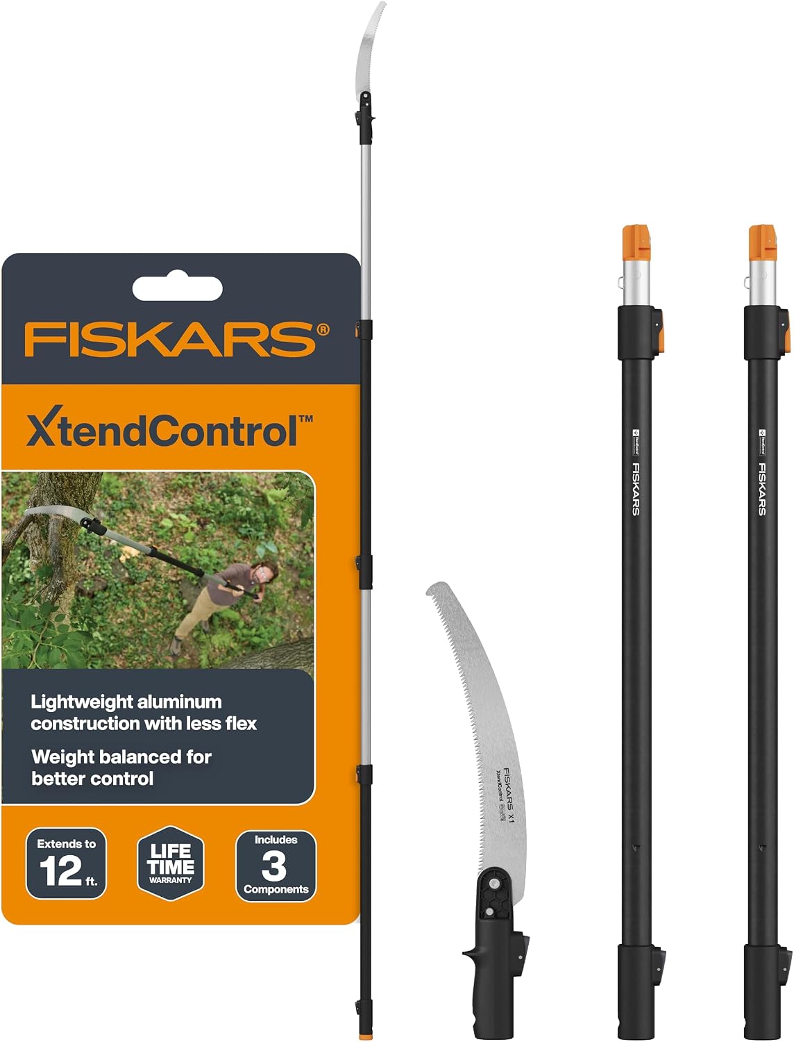 4-16 Ft XtendControl Extendable Pole Saw & Tree Pruner Modular Set