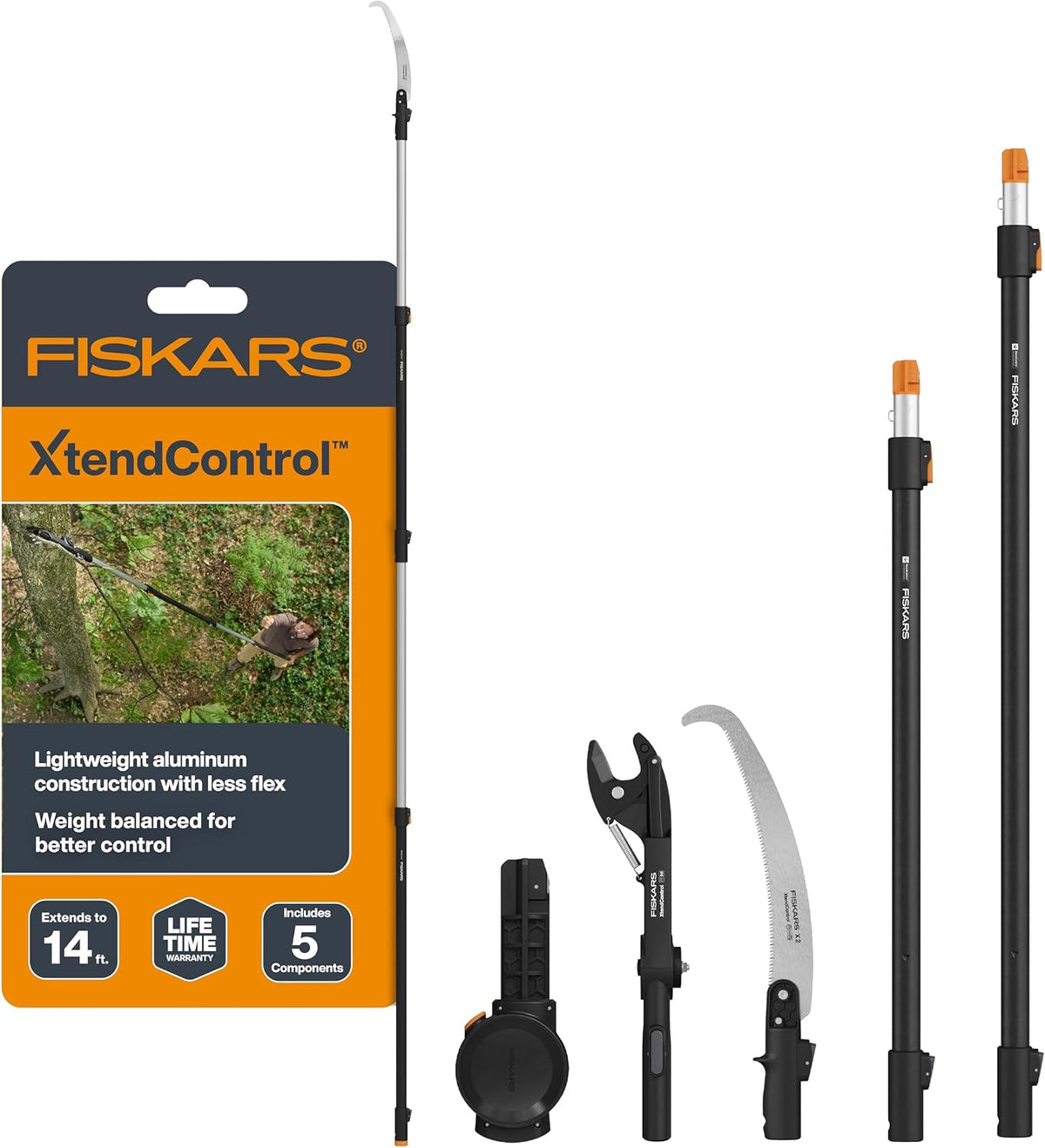 4-16 Ft XtendControl Extendable Pole Saw & Tree Pruner Modular Set