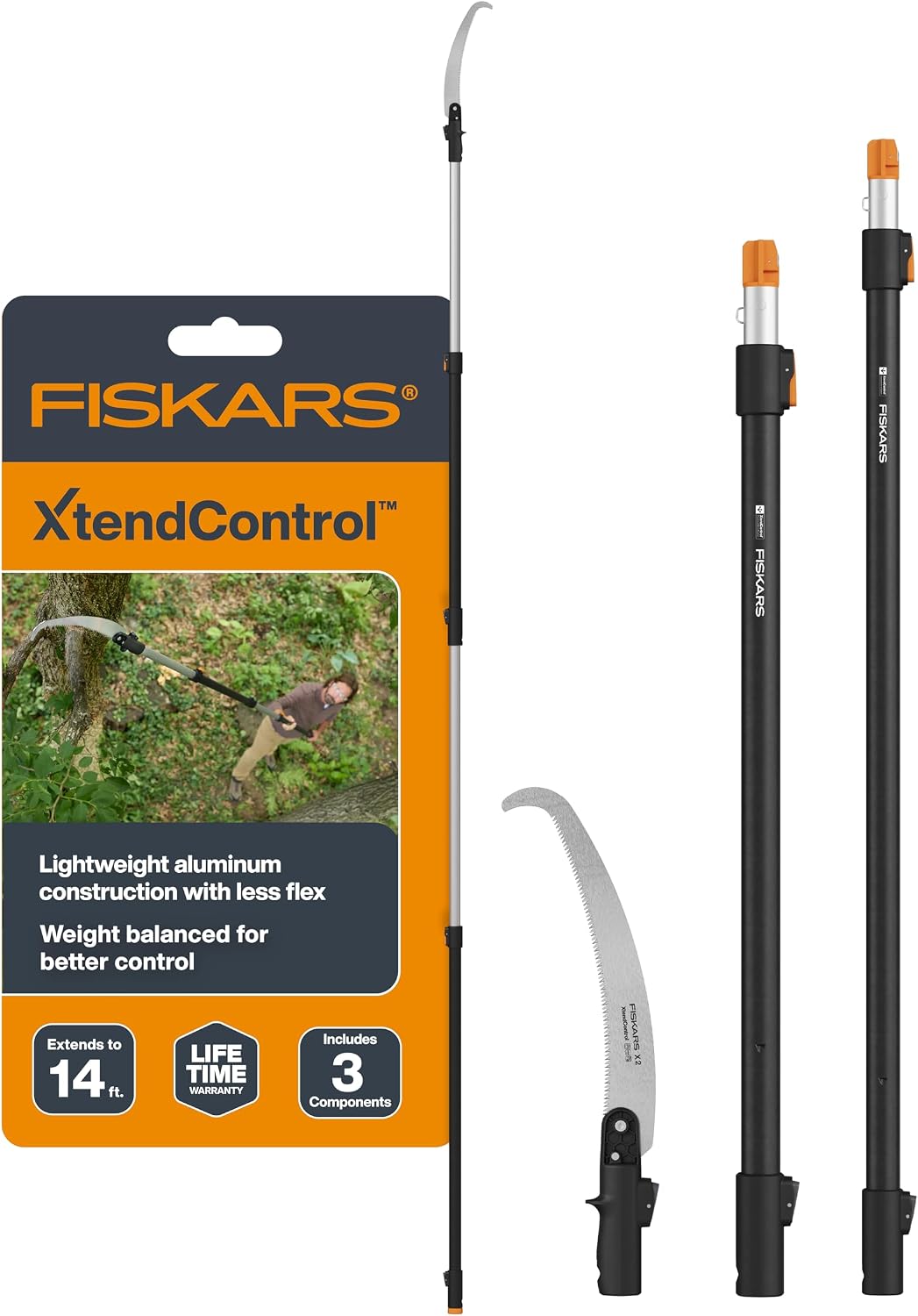 4-16 Ft XtendControl Extendable Pole Saw & Tree Pruner Modular Set
