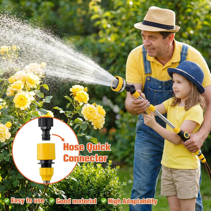 2 Pack Garden Hose Watering Wand 18.5'' with 180° Rotating Head, 8 Adjustable Spray Patterns, Ergonomic Non-Slip Handle & Quick Connect - Watering Hanging Plants, Lawn, Garden & Car Washing
