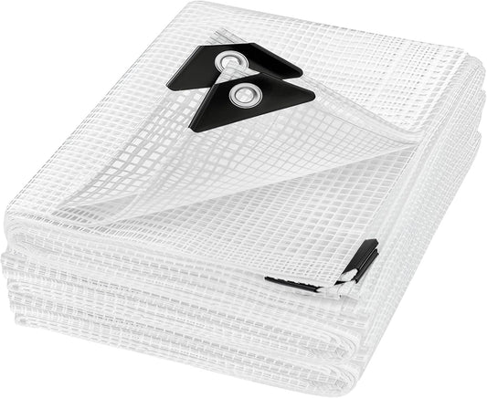 16MIL Reinforced Mesh Greenhouse Plastic Sheeting 8ft x 30ft