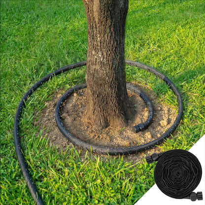 Soaker Hose,Lightweight and Soft Garden Drip Hose Saves 80% Water,Leak Proof Sprinkler Hose for Garden,Flower Planters & Vegetable Plots Watering (30ft)