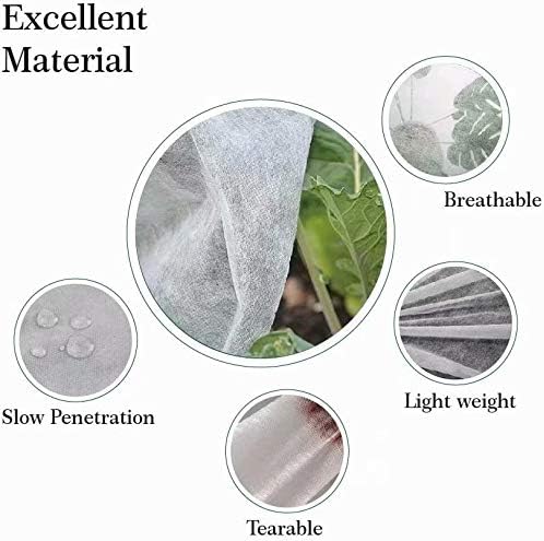 Plant Covers Freeze Protection 6×50Ft 0.95oz Frost Blanket, Row Cover for Vegetables
