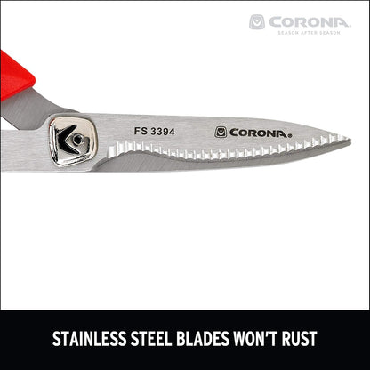 ComfortGEL Floral Scissors | Stainless Steel Garden Shears for Flowers & Stems | FS 3394,Red