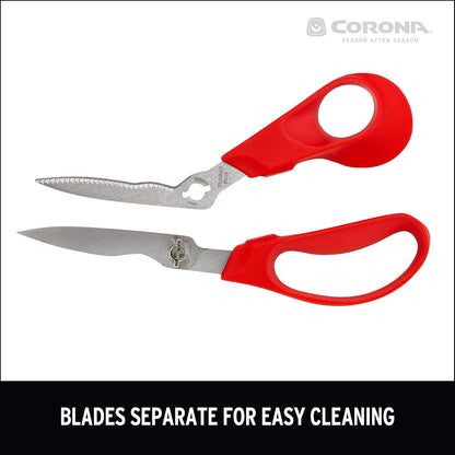 ComfortGEL Floral Scissors | Stainless Steel Garden Shears for Flowers & Stems | FS 3394,Red