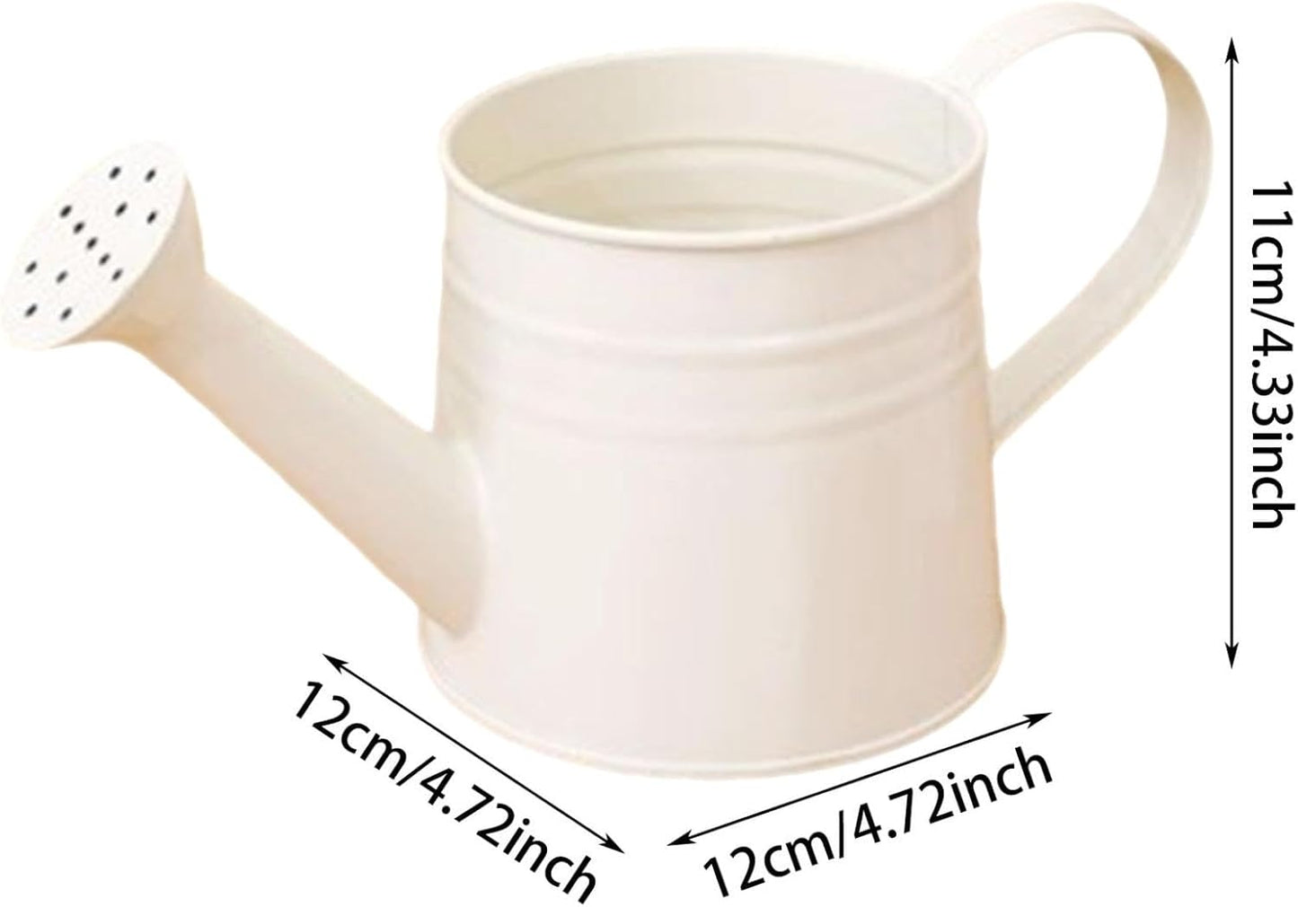 Metal Long Spout Watering Can with Ergonomic Handle, Balanced Design for Easy Pouring, 1L for Watering Indoor Houseplants, Outdoor Flowers, Garden Beds and Lawn Areas (Pink)
