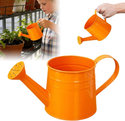 Metal Long Spout Watering Can with Ergonomic Handle, Balanced Design for Easy Pouring, 1L for Watering Indoor Houseplants, Outdoor Flowers, Garden Beds and Lawn Areas (Pink)