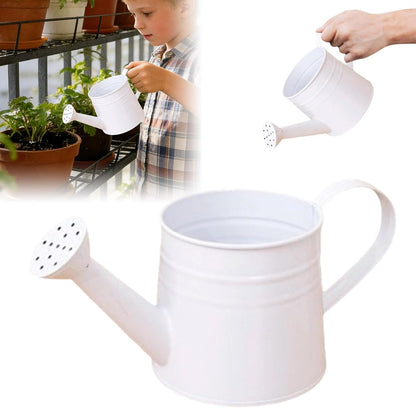 Metal Long Spout Watering Can with Ergonomic Handle, Balanced Design for Easy Pouring, 1L for Watering Indoor Houseplants, Outdoor Flowers, Garden Beds and Lawn Areas (Pink)