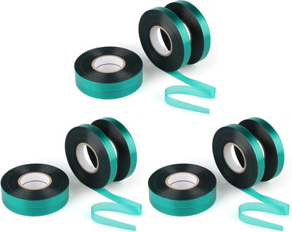 Stretch Tie Tape Roll 2 Rolls Total 300 Feet 1/2" Green
