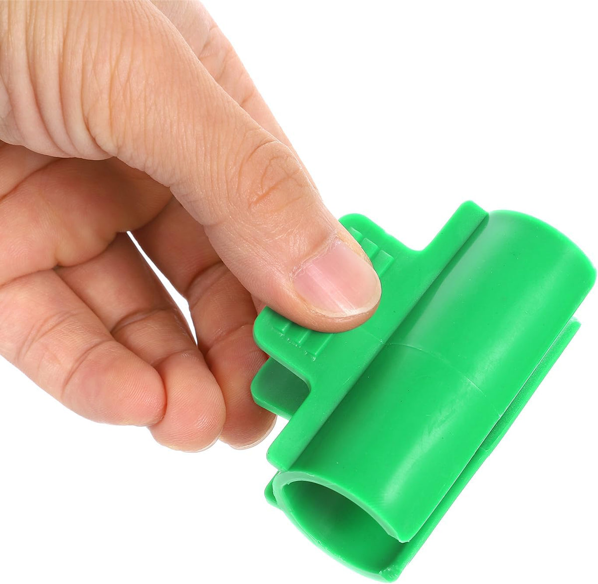 Greenhouse Clamps for 1inch PVC Pipe, 12pcs Greenhouse Film Clamps Shading Net Rod Clip Garden Hoops for Row Cover, Greenhouse Plastic Sheeting(Dark Green)