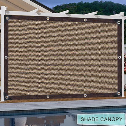 Garden Shade Cloth 10x10ft UV 70% Sunblock Outdoor Sun Shade with Grommets Sun Shade Outdoor Cover Plant Covers Freeze Protection Shade Cloth for Chicken Coop Cover Brown10x10FT - Colors B