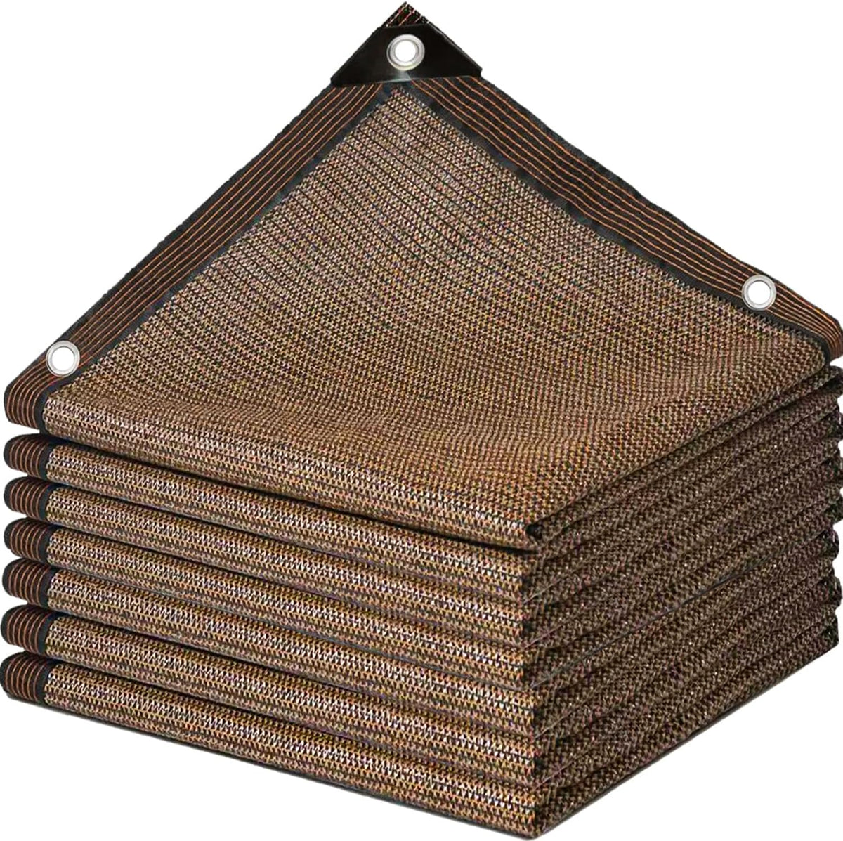 Garden Shade Cloth 10x10ft UV 70% Sunblock Outdoor Sun Shade with Grommets Sun Shade Outdoor Cover Plant Covers Freeze Protection Shade Cloth for Chicken Coop Cover Brown10x10FT - Colors B