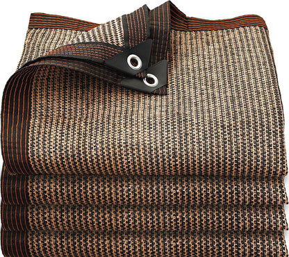 Garden Shade Cloth 10x10ft UV 70% Sunblock Outdoor Sun Shade with Grommets Sun Shade Outdoor Cover Plant Covers Freeze Protection Shade Cloth for Chicken Coop Cover Brown10x10FT - Colors B