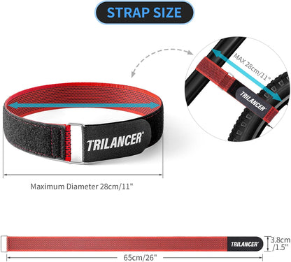 Bike Rack Straps, 4-Pack Bike Wheel Stabilizer Strap 26'' x 1.5''