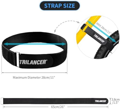 Bike Rack Straps, 4-Pack Bike Wheel Stabilizer Strap 26'' x 1.5''