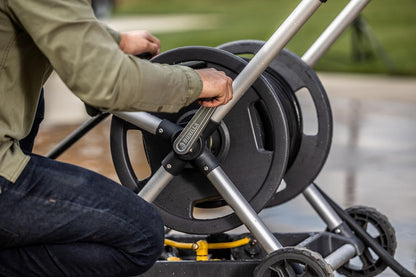 Gorilla Mobile Aluminum Garden Hose Reel, 225 Ft, Zero-Rust, No-Leak Brass