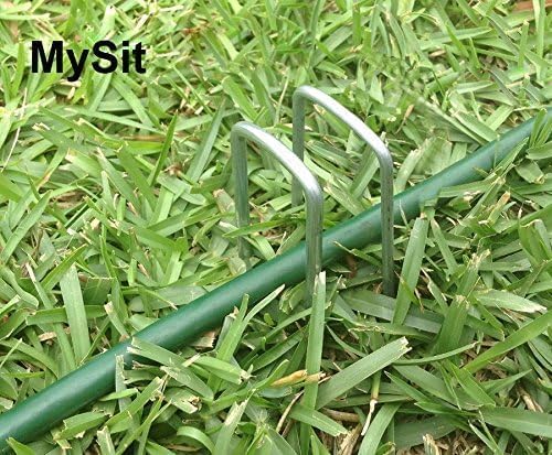 6" Galvanized Landscape Staples Garden Stakes Pins 24 Pack