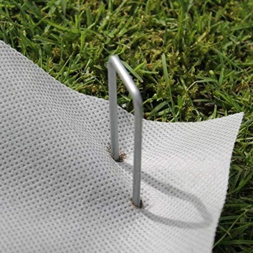6" Galvanized Landscape Staples Garden Stakes Pins 24 Pack