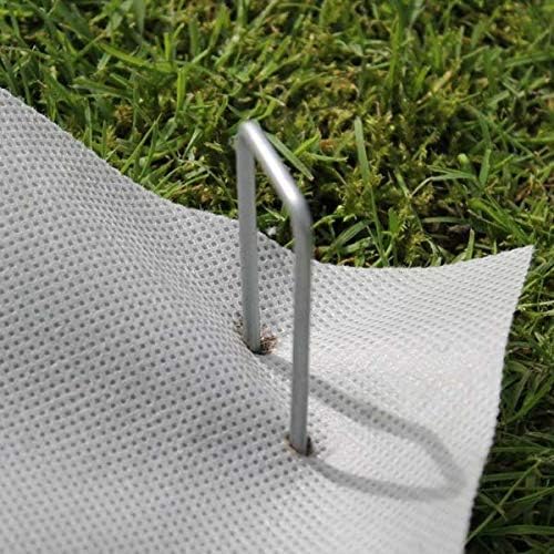 6" Galvanized Landscape Staples Garden Stakes Pins 24 Pack