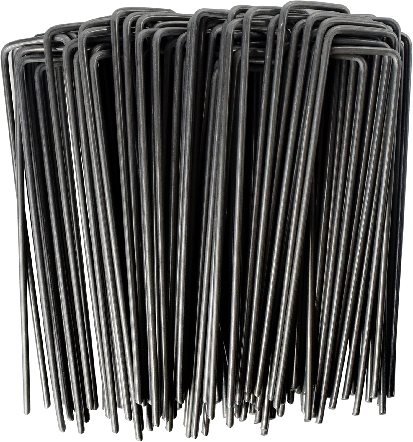 6" Galvanized Landscape Staples Garden Stakes Pins 24 Pack