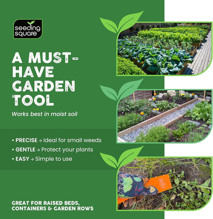 Handheld Weed Puller Tool for Vegetable Garden and Flower Bed Weeding Tools