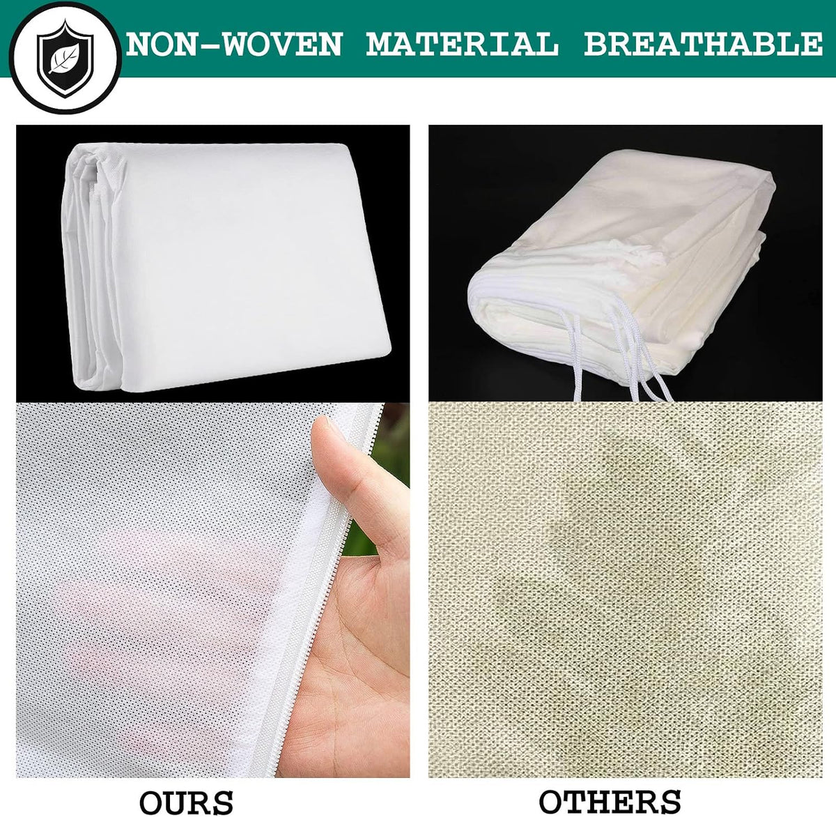 2 Pcs Plant Covers Freeze Protection, Frost Cloth Plant Freeze Protection