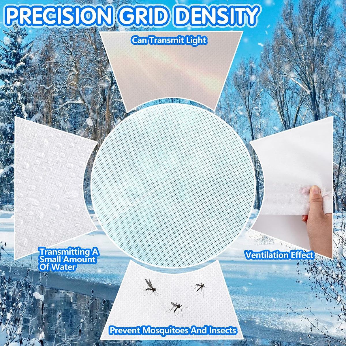 2 Pcs Plant Covers Freeze Protection, Frost Cloth Plant Freeze Protection