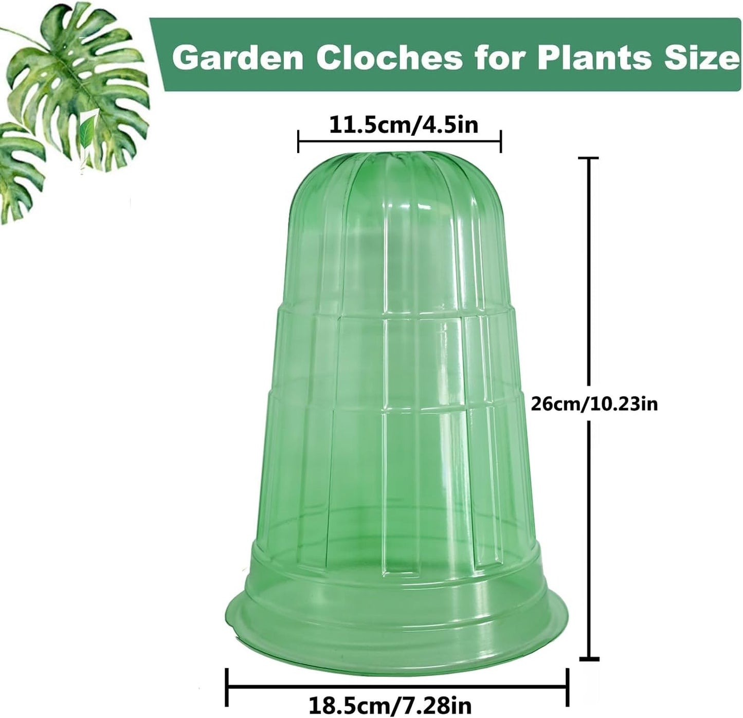 Slug Collars and Garden Cloches Set，Provides Effective Protection Against Snails for Your Salad Plants and Others Plants.(15 Pack)