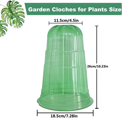 Slug Collars and Garden Cloches Set，Provides Effective Protection Against Snails for Your Salad Plants and Others Plants.(15 Pack)