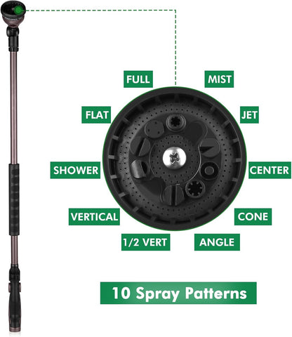 36” Watering Wand for Garden Hose, Heavy Duty Hose Sprayer Nozzle