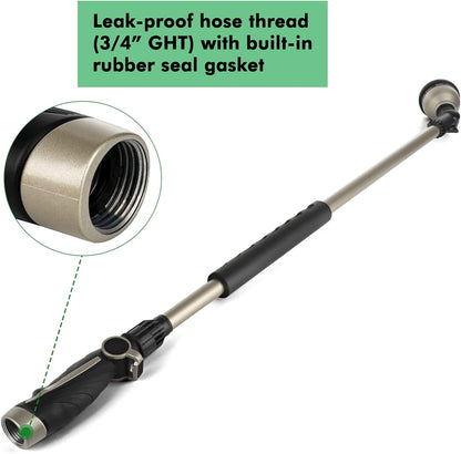 36” Watering Wand for Garden Hose, Heavy Duty Hose Sprayer Nozzle