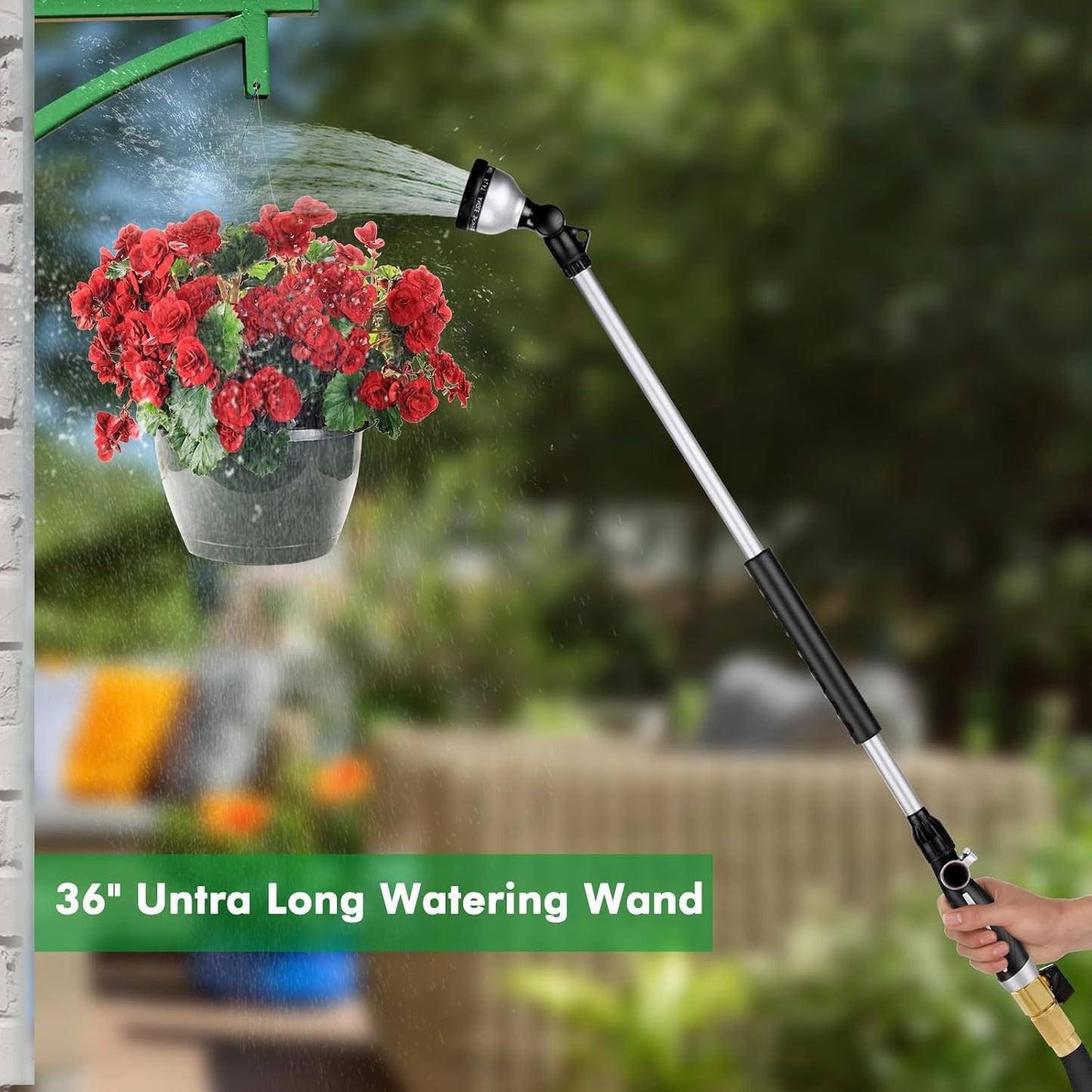 36” Watering Wand for Garden Hose, Heavy Duty Hose Sprayer Nozzle