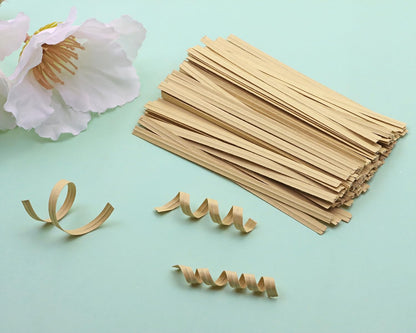 120pcs Kraft Paper Twist Ties Plant Ties 4inch Reusable Bread Twist Ties Cake pop Ties Cable Ties Candy Ties for Bags (Green)