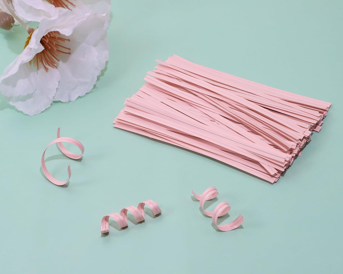 120pcs Kraft Paper Twist Ties Plant Ties 4inch Reusable Bread Twist Ties Cake pop Ties Cable Ties Candy Ties for Bags (Green)
