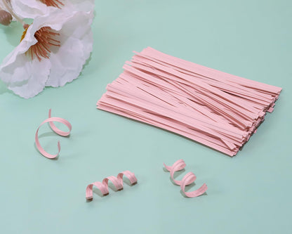 120pcs Kraft Paper Twist Ties Plant Ties 4inch Reusable Bread Twist Ties Cake pop Ties Cable Ties Candy Ties for Bags (Green)
