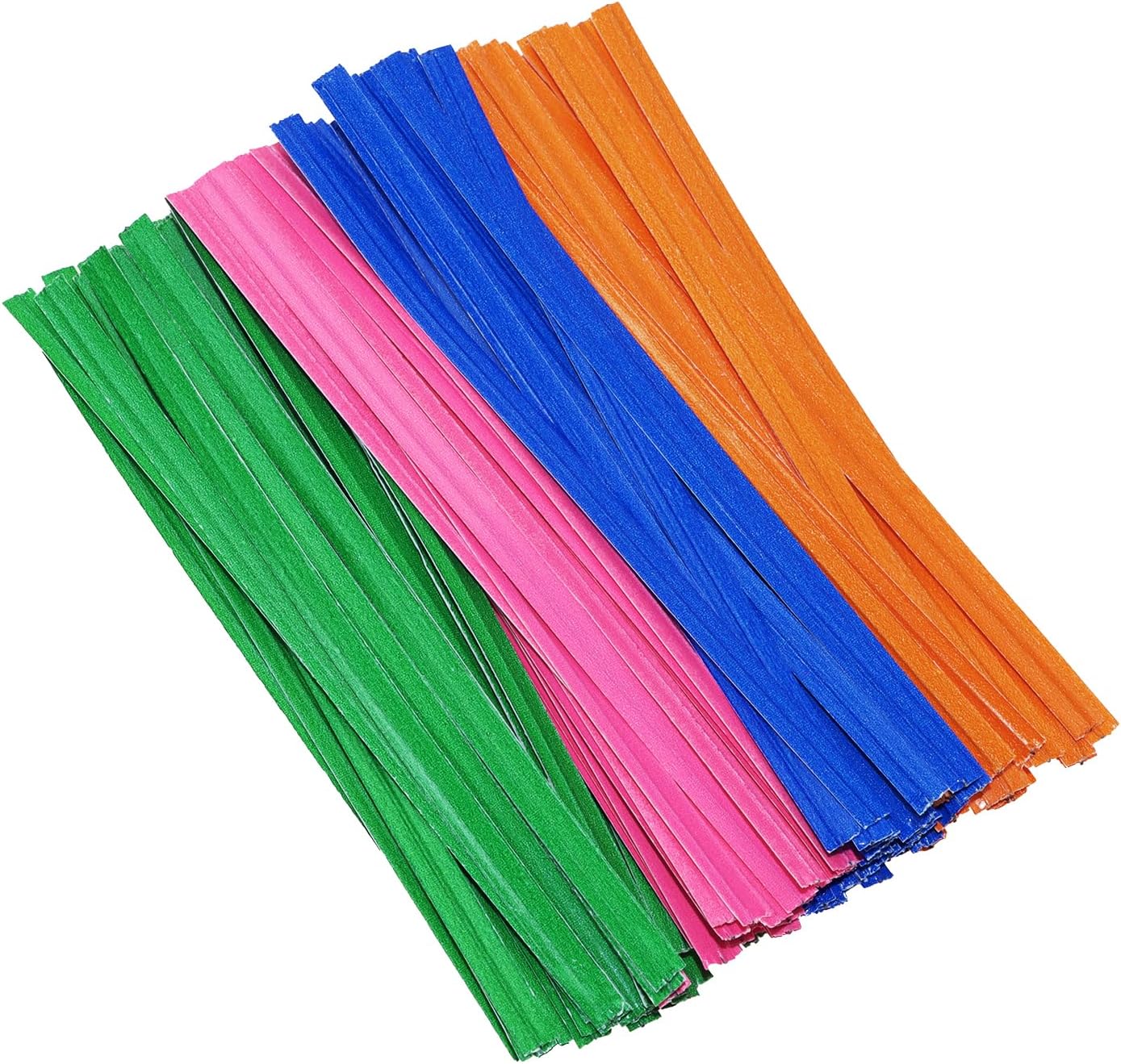 120pcs Kraft Paper Twist Ties Plant Ties 4inch Reusable Bread Twist Ties Cake pop Ties Cable Ties Candy Ties for Bags (Green)