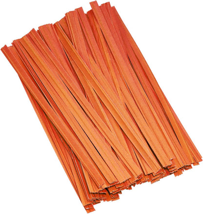 120pcs Kraft Paper Twist Ties Plant Ties 4inch Reusable Bread Twist Ties Cake pop Ties Cable Ties Candy Ties for Bags (Green)