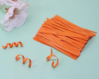 120pcs Kraft Paper Twist Ties Plant Ties 4inch Reusable Bread Twist Ties Cake pop Ties Cable Ties Candy Ties for Bags (Green)