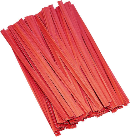 120pcs Kraft Paper Twist Ties Plant Ties 4inch Reusable Bread Twist Ties Cake pop Ties Cable Ties Candy Ties for Bags (Green)