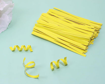 120pcs Kraft Paper Twist Ties Plant Ties 4inch Reusable Bread Twist Ties Cake pop Ties Cable Ties Candy Ties for Bags (Green)