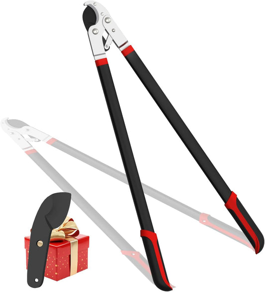 Heavy-Duty Anvil Lopper, 29" Tree Pruning Shears, with a Spare SK5 Steel Blade, Compound Action for Effortless Cutting 2″ Branch, Ergonomic Non-Slip Handles, Durable Garden Branch Cutter