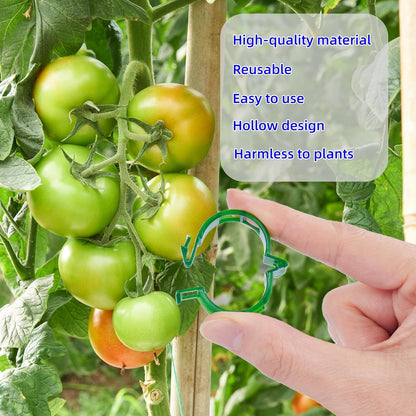 100Pcs Garden Vine Plant Support Clips Tomato Clip