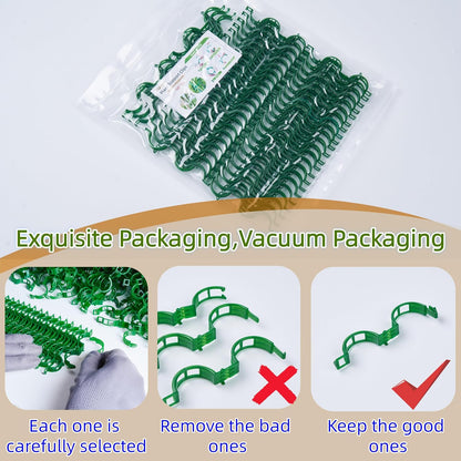 100Pcs Garden Vine Plant Support Clips Tomato Clip